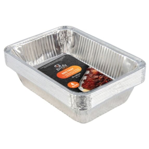 Lot de 4 plateaux de service aluminium 15x22cm - UNCLE BILLS