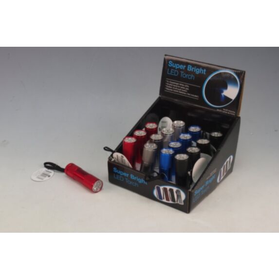 Lampe torche de poche alu 9 LED - UBL