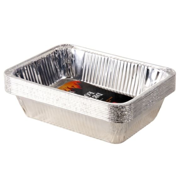 Barquette aluminium 10 pièces 22 x 15 x 5 cm - UBL