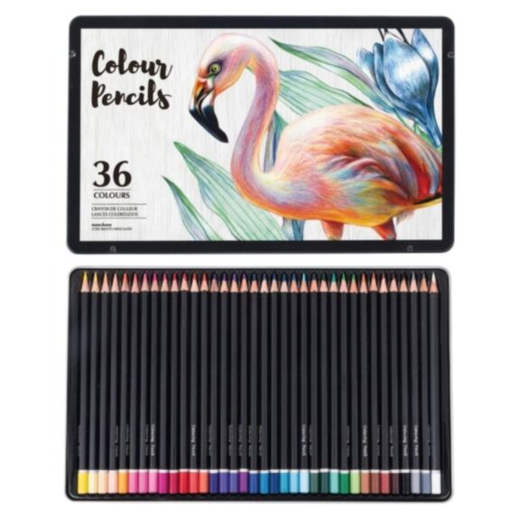 Crayons de couleur Deluxe 36 pièces multicolore