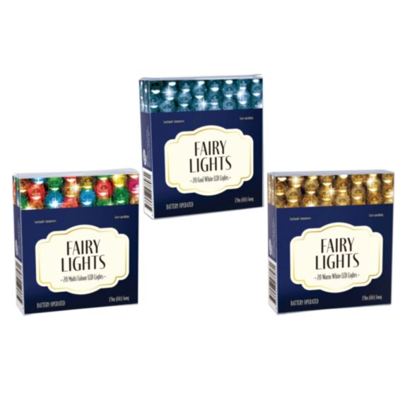 Guirlande lumineuse à piles 20 led 3 assortis - UBL