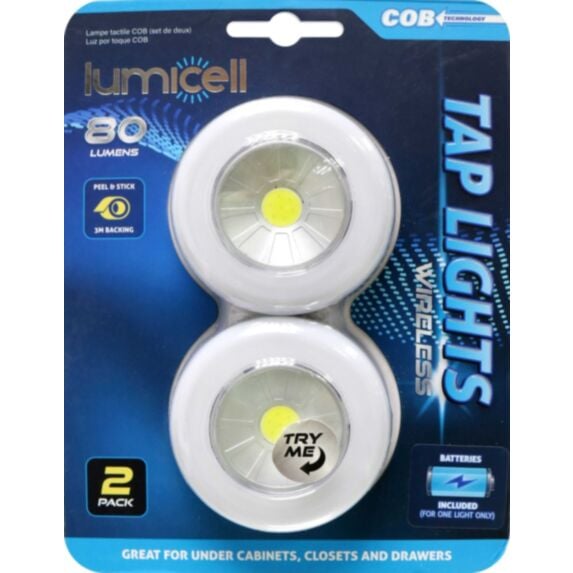 Lot de 2 lampes LED COB à pression - UNCLE BILLS