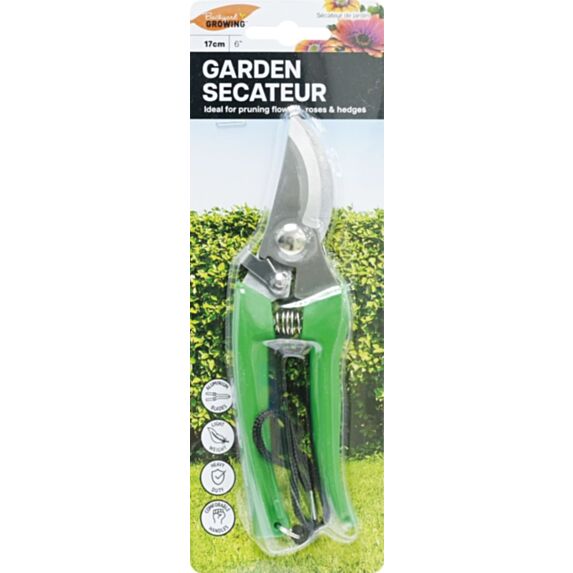 Sécateur de jardin 17,5cm vert - UNCLE BILLS