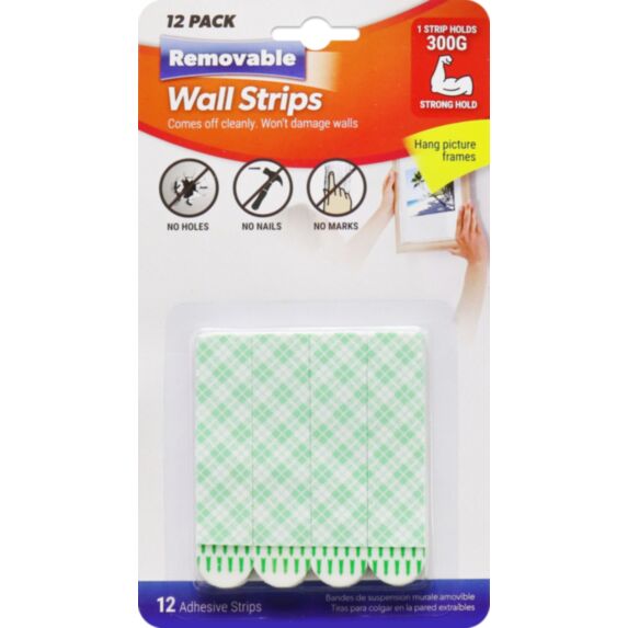 12 bandes de suspension murale amovibles - UBL