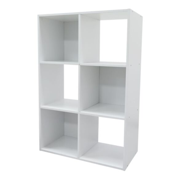 Etagère 6 cases 12 mm 61 x 29 x 91 cm blanc - UBL