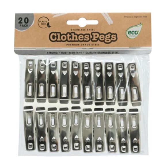 20 pinces à linge en acier inoxydable - UBL