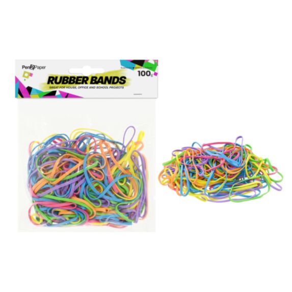 Élastiques 50x3mm sachet 100 g multicolore - UNCLE BILLS