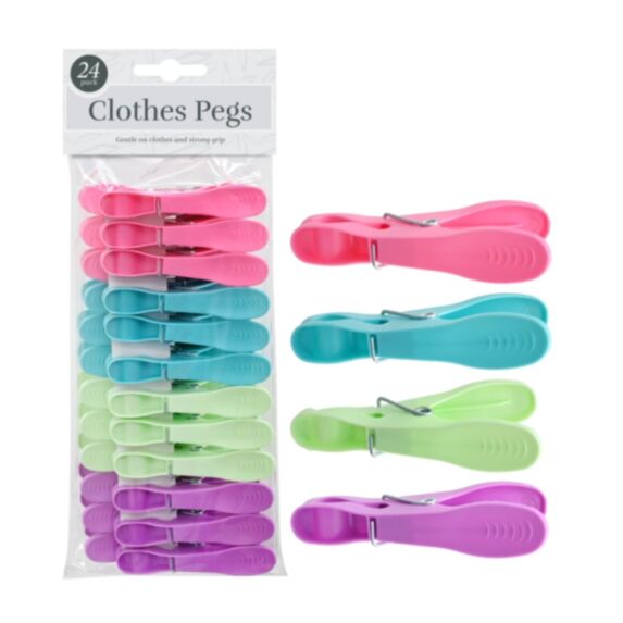 Pince à linge plastique lot de 24 multicolore - UNCLE BILLS