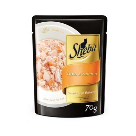 Aliment humide chat adulte Thon & Saumon 70 g - SHEBA®