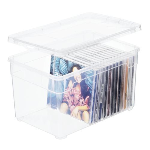 Boîte de rangement Clear box CD/DVD 5 L transparent - SUNDIS - Mr Bricolage