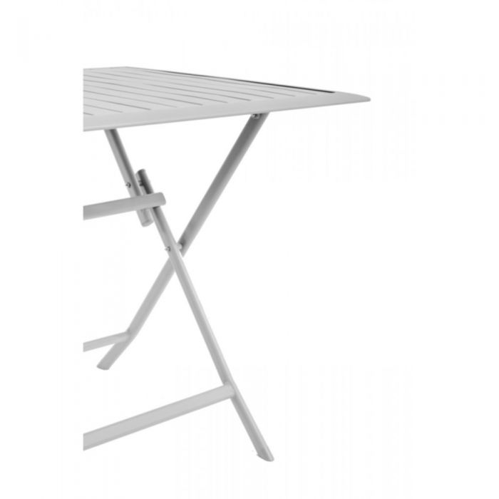 Table pliante 150 x 75 cm alu/gris clair - Mr Bricolage