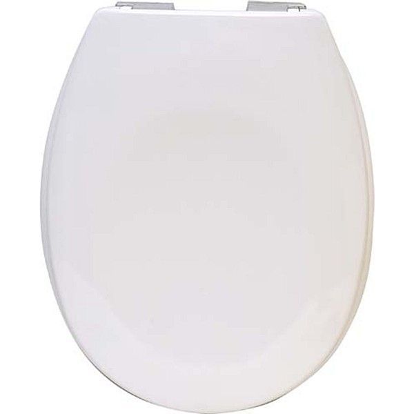 Abattant WC thermodur 18 pouces/frein de chute attaches plastiques