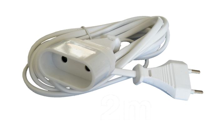 Rallonge électrique ménager 6A Blanc 3m - ZENITECH - Mr Bricolage