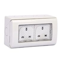 Prise de courant double étanche IP55 13A - KRIPAL