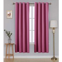 Rideau polyester Oxford 140 x 180 cm rose
