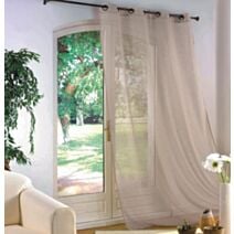 Voilage effet lin 140 x 240 cm rose