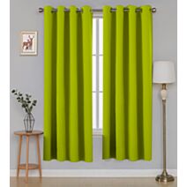 Rideau polyester Oxford 140 x 180 cm vert kiwi