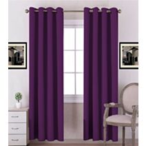 Rideau polyester Oxford 140 x 240 cm violet foncé 