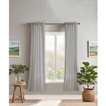 Rideau occultant 140 x 180 cm gris clair - MAISON BONHEUR