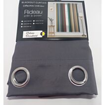 Rideau occultant porte 140 x 280 cm gris foncé