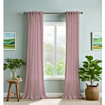 Rideau occultant 140 x 240 cm rose clair - MAISON BONHEUR