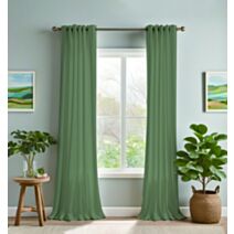 Rideau occultant 140 x 240 cm vert olive - MAISON BONHEUR