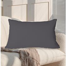 Coussin Oxford 50 x 30 cm gris anthracite - MAISON BONHEUR