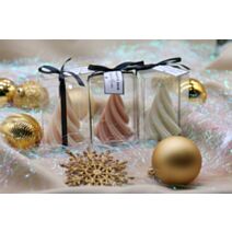 Bougie cire de soja design Xmas Mini Swirl Tree - CHARLOTTE SKIN