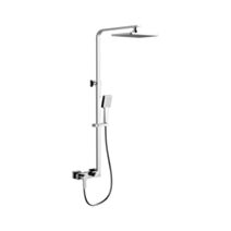 Combi-douche carré 3 fonctions Chrome - HUAYI
