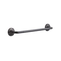 Barre de serviette simple Acier noir mat