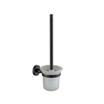 Brosse WC à fixer noir mat