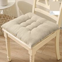 Assise de chaise matelassée 40x40cm lin - MAISON BONHEUR