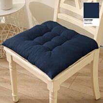 Assise de chaise matelassée 40x40 cm bleu marine - MAISON BONHEUR