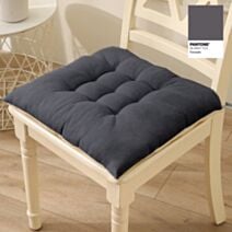 Assise de chaise matelassée 40x40 cm anthracite - MAISON BONHEUR