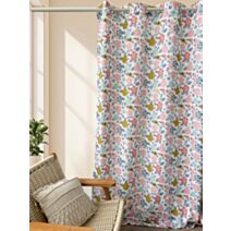 Rideau Oxford imprimé Danse Florale 140 x 240 cm - MAISON BONHEUR