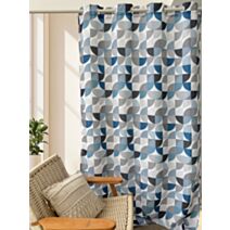Rideau Oxford imprimé Vague de douceur 140 x 240 cm - MAISON BONHEUR