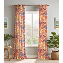 Rideau imprimé Rêve d'été 140x240cm multicolore - MAISON BONHEUR