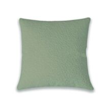 Coussin velours uni 40 x 40 cm blanc - MAISON BONHEUR 
