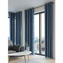 Rideau chenille 240x240cm bleu