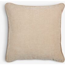 Coussin chenille 45x45cm taupe