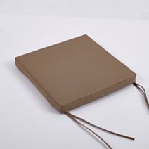 Coussin galette 45x45cm taupe extérieur étanche