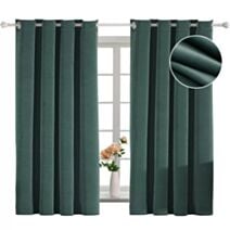 Rideau occultant velours 140x240cm vert