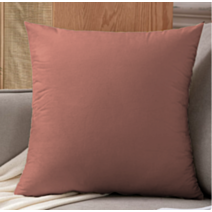 Coussin velours 45x45cm rose poudré