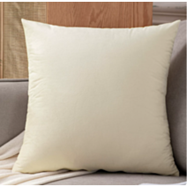Coussin velours 45x45cm crème