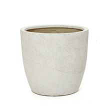 Pot jardin en fibre d'argile Coral L Ø44cmx41cm beige