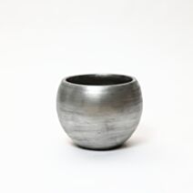 Pot jardin en fibre d'argile Tide L Ø57cmx39cm argent