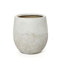 Pot de jardin en fibre d'argile Amazon M beige