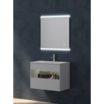 Meuble salle de bain avec miroir led 60cm Keco