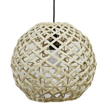 Suspension Terra rotin ronde 35x35x32cm