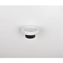 Porte-savon en céramique/aluminium noir mat  46 x 29 x 35 cm